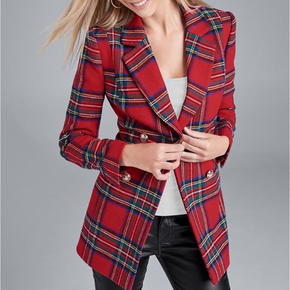 Venus Plaid Blazer